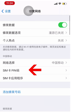 慈利苹果14维修网分享如何给iPhone14的SIM卡设置密码 