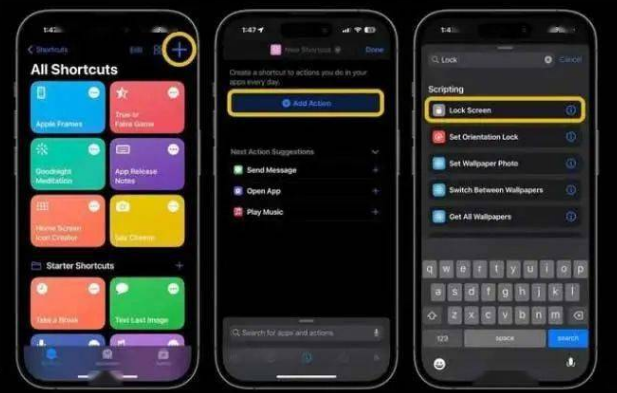 慈利苹果14锁屏维修店分享iPhone14升级iOS16.4后如何创建锁屏快捷方式 