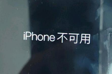 慈利苹果服务网点分享锁屏界面显示“iPhone 不可用”如何解决 